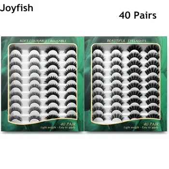 

40 Pairs 3D Mink Natural Lashes Long False Eyelashe Soft Waterproof Long Lasting Eye Lashes Extension Lash Vendors