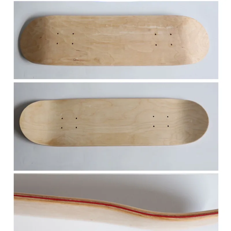 43cm Skateboard Deck Maple Skate Board Blank Adults Kids DIY Hand-painted Decorative Board Double Rocker skateboard accessories skateboard tools