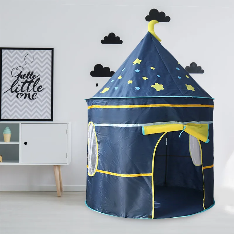 Детская складная палатка Tipi для детей, Детский игровой домик, вигвам, Замок принцессы, вигвам, Детская палатка с флагом, детская комната, игрушка