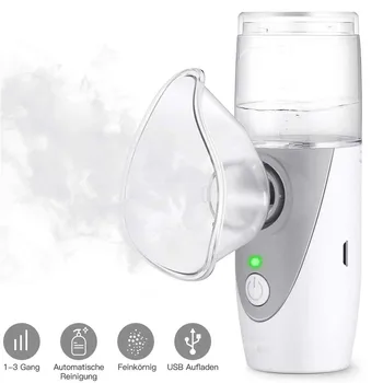 

Portable Ultrasonic Nebulizer Mini Handheld Inhaler Respirator Humidifier Kit Health Care Children Home Inhaler Machine Atomizer