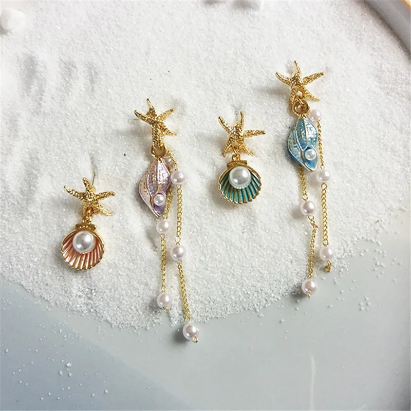 Модные серьги с жемчугом и кисточками Женская Классическая эстетика
