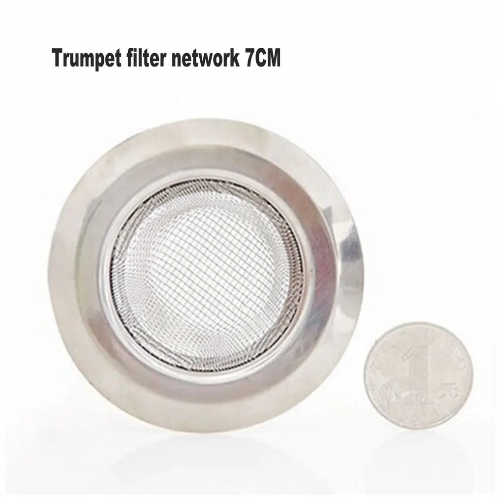 Kitchen Fine Stainless Steel Sink Filter Preventing Pool Bath Sewer Drain Intervals Plug Garbage Network Slag Strainer | Обустройство