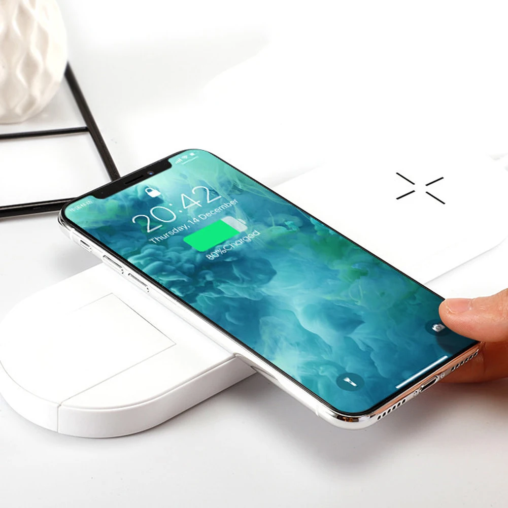 10 Вт быстрая Беспроводная Полная нагрузка 3 в 1 Зарядная площадка для Airpods Apple Watch 4 3 2 1 Qi Беспроводное зарядное устройство для Iphone X Xs Max Xr 8