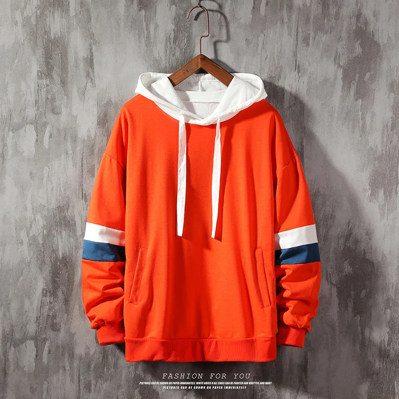 orange hoodie men