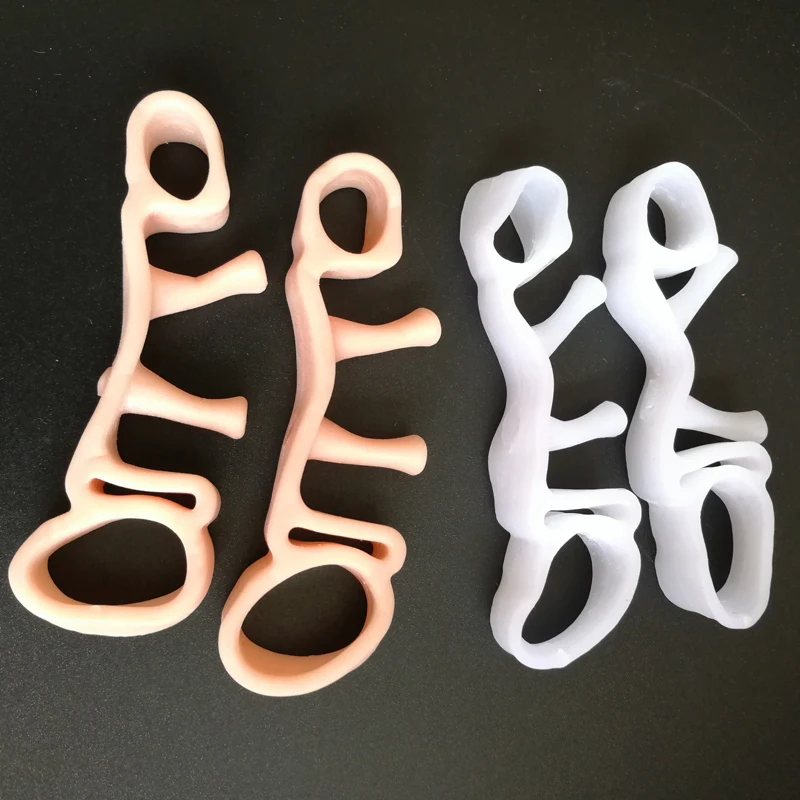 1 Pair Orthotic Toe Separator Straightener Bunion Silicone Flexible Valgus Splint Corrector Ingrown Toenail Tools