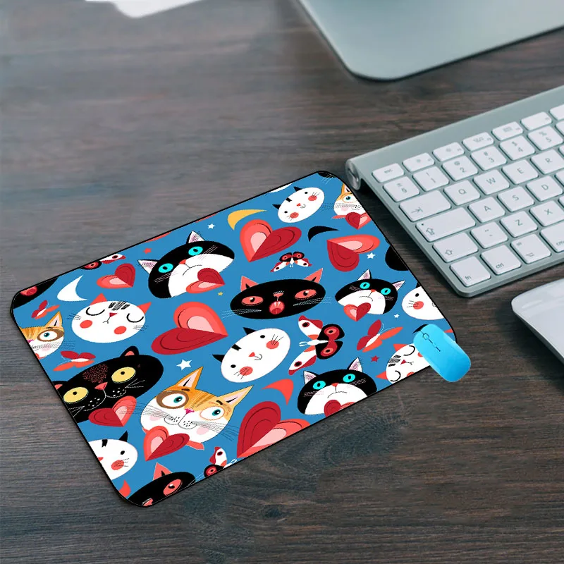 

Mairuige Promotion Russian Cute Cat Small Mouse Pad Game Console Computer 22X18X2 Dota Game Pad Desktop Pad Non-slip CSGO Mat