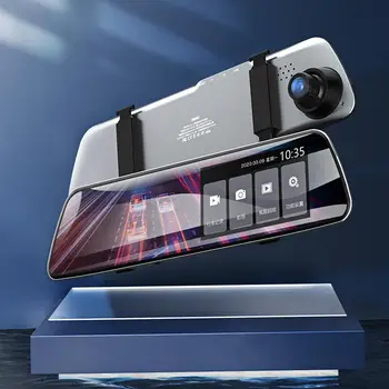 

Front Camera 1080P Rear Camera 720P Remax 4.39 Inch 1080P Car DVR Camera Rearview Video Recorder Dual Lens Camcorder for car