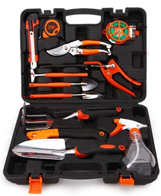 

12 in 1 Garden tools set rake shovel flower plants branch tools box garden&home tools
