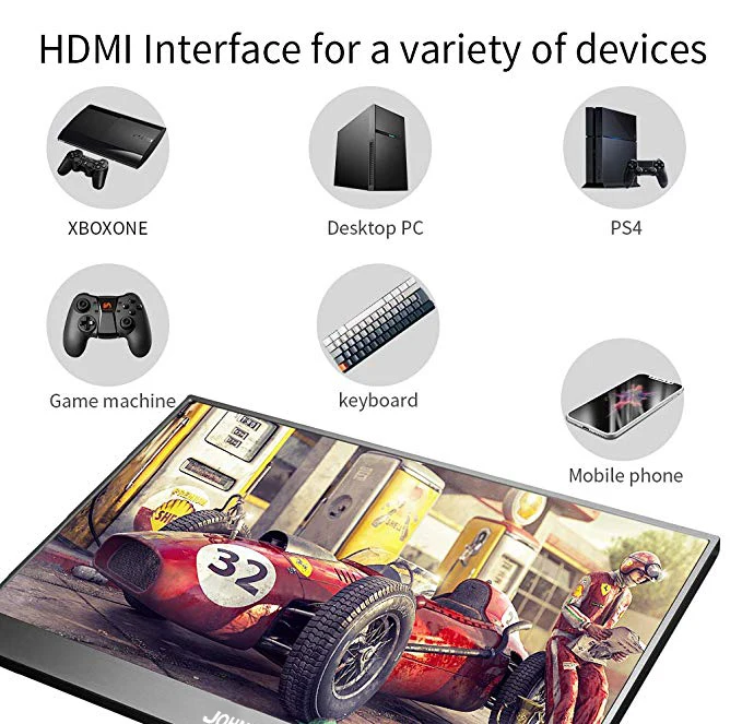 Портативный монитор 15 6 &quot4K 2HDMI DP type C FHD 3840x2160 IPS LCD 60FPS Видео игровой для Raspberry Pi