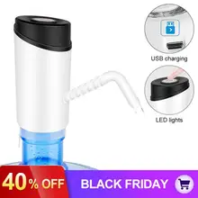 Портативный Мини кнопочный беспроводной Электрический диспенсер водяной насос с USB кабелем и ABS выходной трубой для 4.5L-18.9L Barrelled