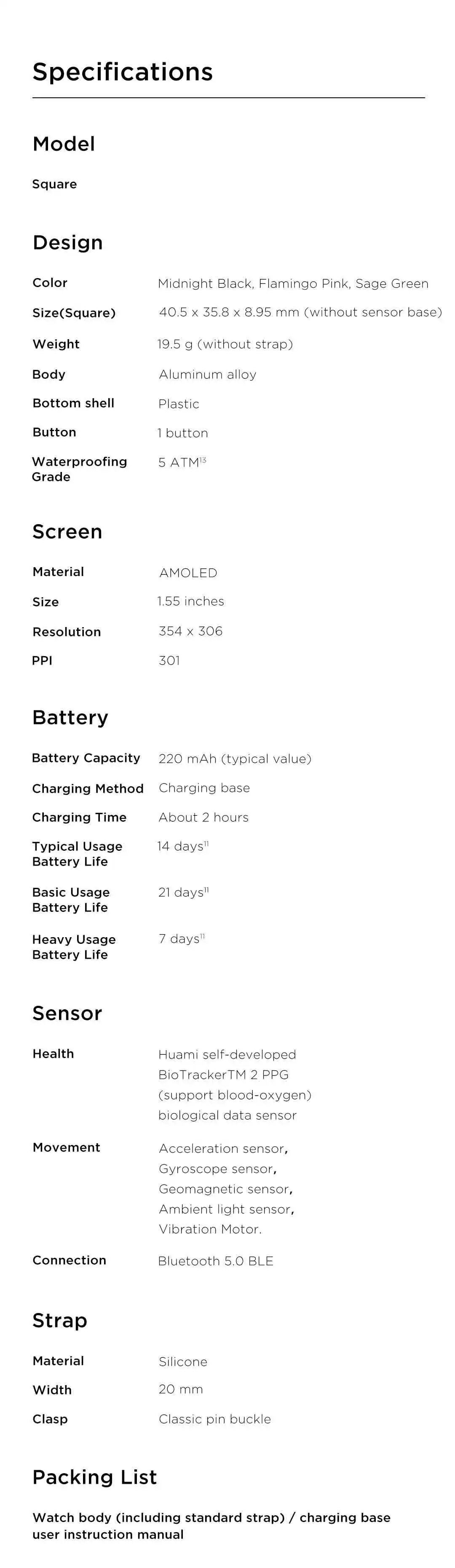 Amazfit-mini smartwatch gts 2, versão global, gps,
