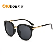 Модные мужские и женские поляризованные солнцезащитные очки, дизайнерские классические женские ретро очки с заклепками, круглые очки, UV400 лучи