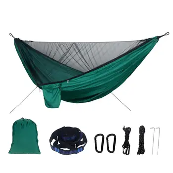 

Portable Camping Hammocks Outdoor Backpacking Survival Hunting Camping Automatic Quick Opening Sleeping Bed Hammock with Straps