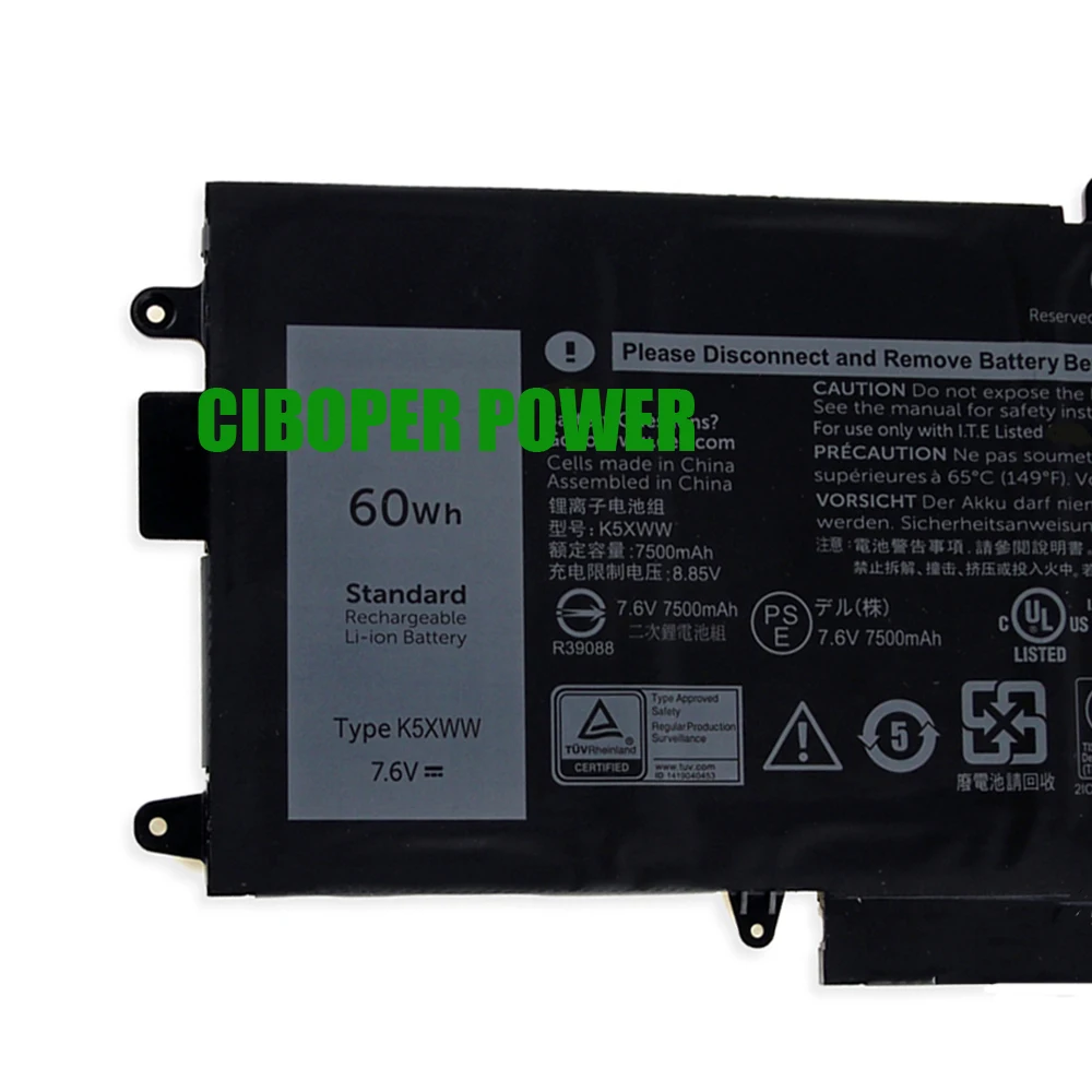 Genuine-Q 71TG4 Bateria Do Portátil 11.4V 45Wh