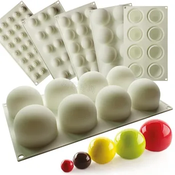 

Silicone Ball Handmade Baking Mold Dessert Chocolate Candy Cake Mould Sustainable Eco Friendly Reposteria Kitchen Tools EB50MJ