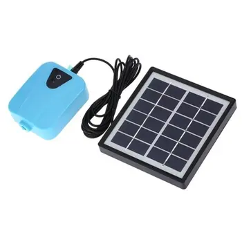 

Solar Power Aquarium Oxygen Pump Water Aerator Oxygenator Air Stone Pond Aerator AC / DC solar aquarium aeration pump