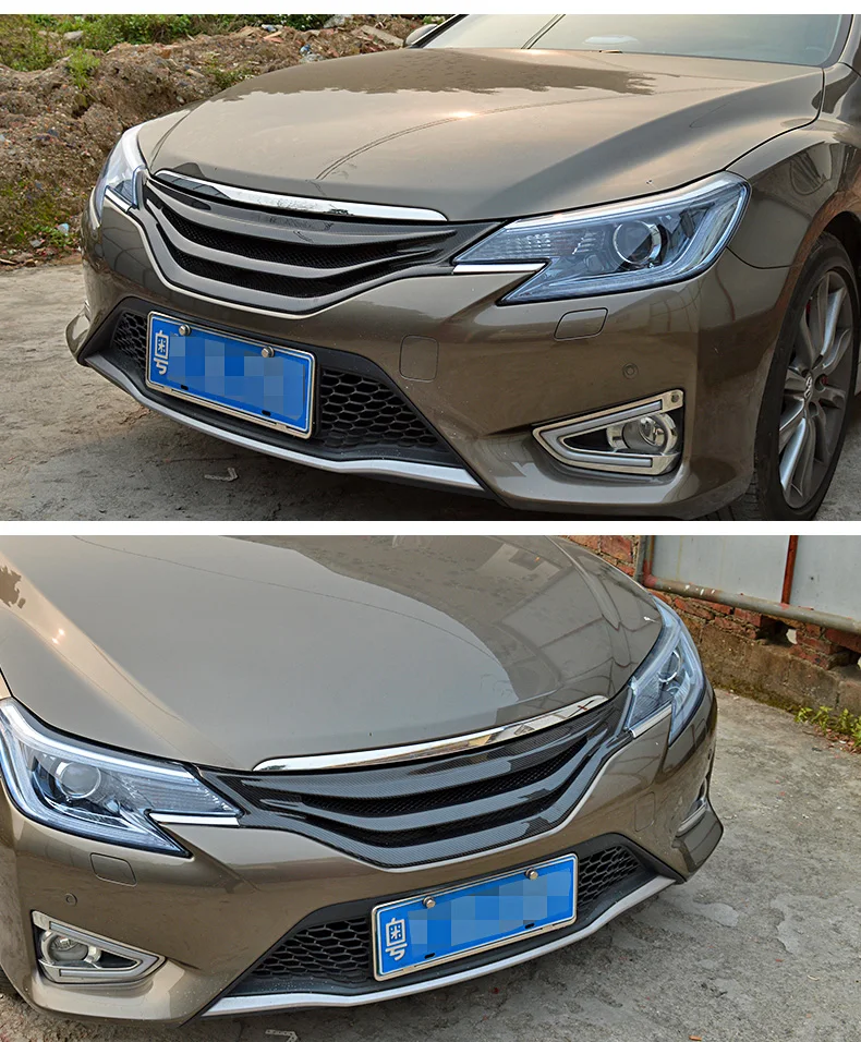 Передняя Автомобильная решетка решетки для HONDA GS MARKX 2010- углеродное волокно