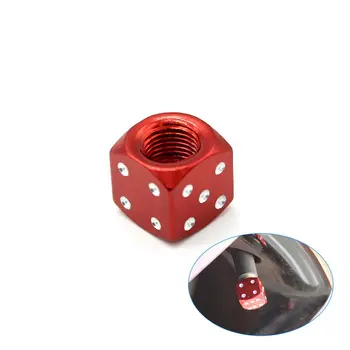 

Aluminum Alloy Car-styling AUTO Dice Dust Valve Caps Car Motorcycles Electric Cars Tire Valve Dust Cap