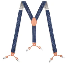 Heavy Duty Big Tall Suspenders for Men Wedding Y-back 3.5cm Wide Adjustable Elastic Trouser Pants Braces Suspensorio Masculino