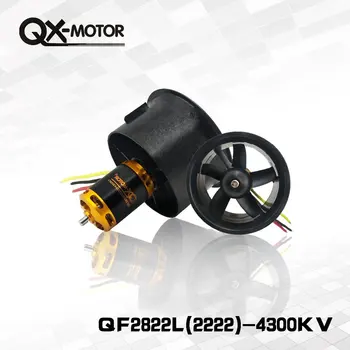 

QX-Motor 64mm EDF All Set QF2822 4300KV Motor with 5 Blades Ducted Fan for RC Airplane
