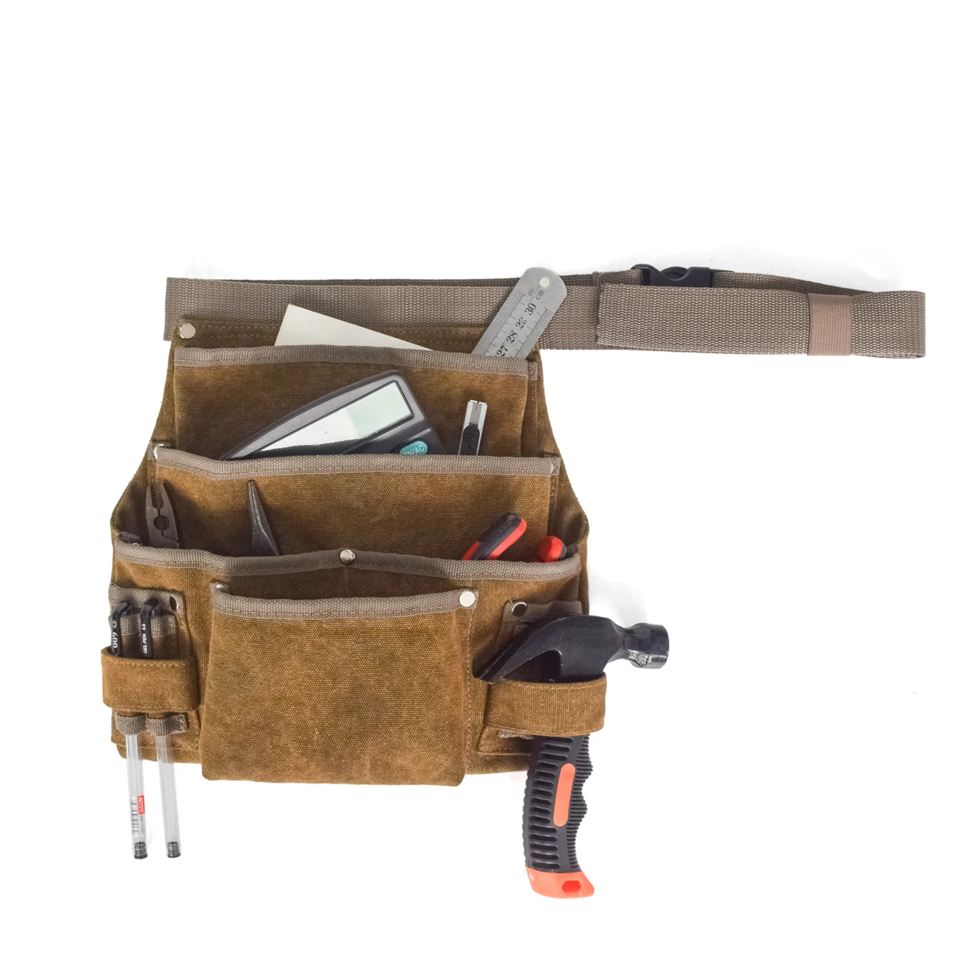 

Kit Pockets Multi-function Repair Kit Thick Canvas Bag Outdoor Electrician hardware belt tool belt bolso para herramientas