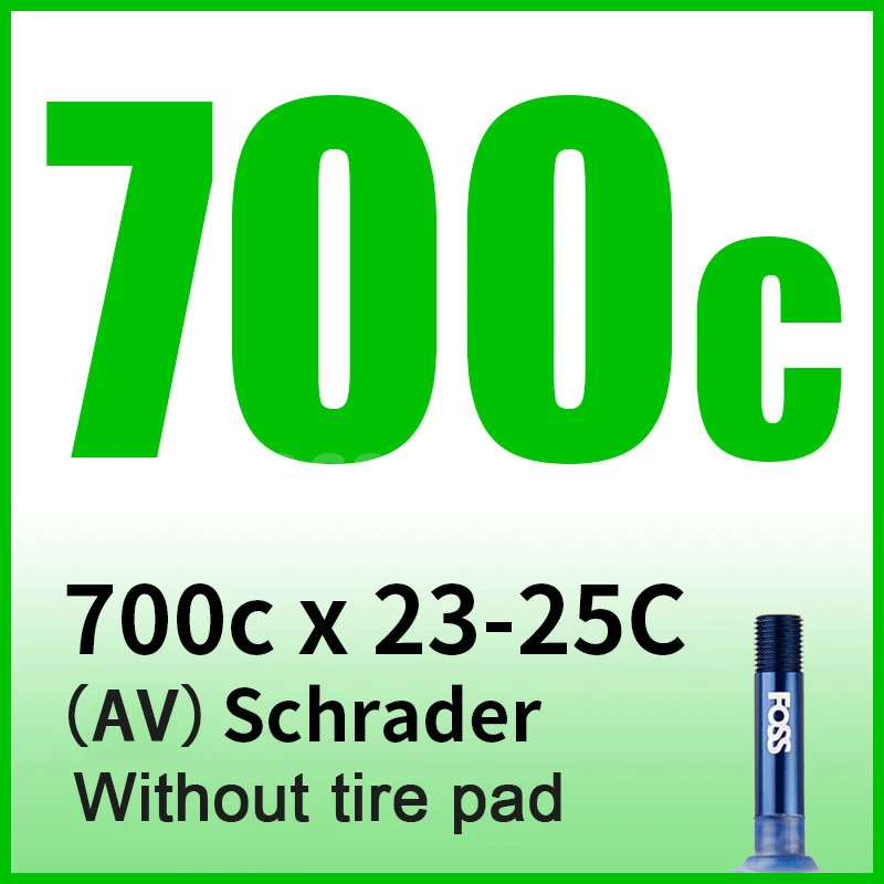 700C x 23 - 25c AV FOSS велосипедные внутренние Трубчатые шины для шоссейного горного велосипеда, внутренняя Антипрокольная трубка AV FV для велосипедных шин 18/20/24/27,5/700C/29/26 - Цвет: 700C x 23 - 25c AV