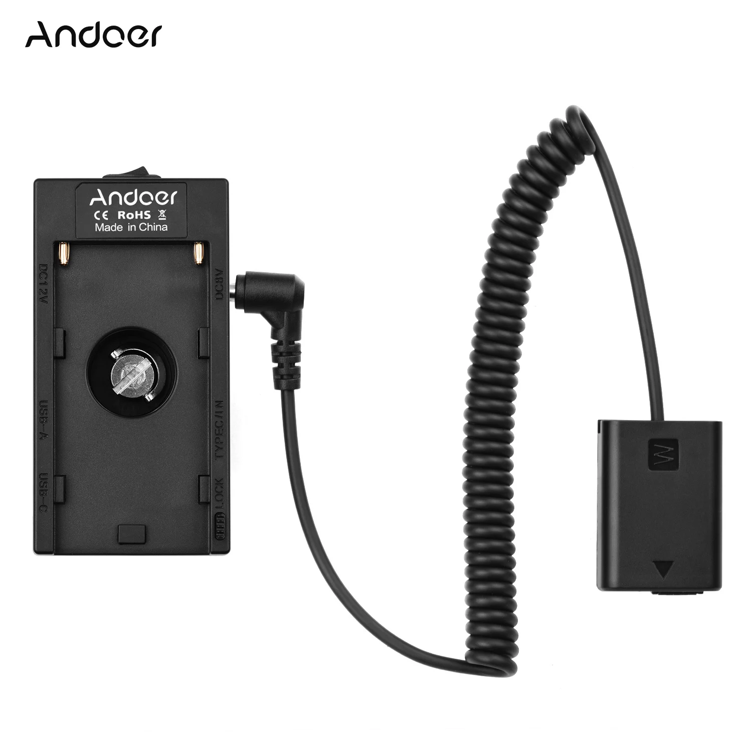 Andoer F750 Battery Plate Holder Adapter+FW50 Dummy Coupler for Sony A7/A7R/A7S/A7II/A7RII/A7SII/A6300/A6400/A6500 | Электроника