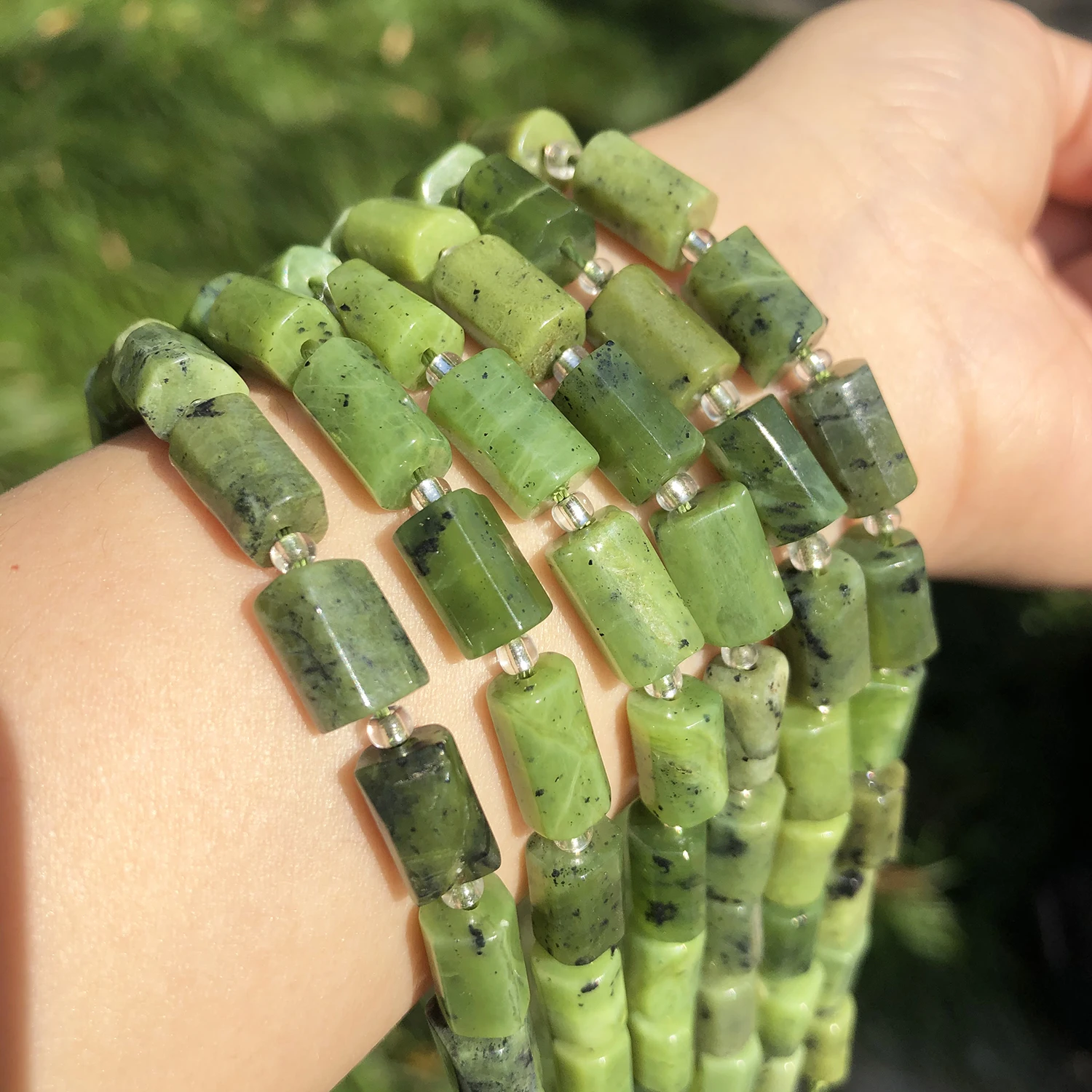 Gemstone Faceted Round Beads, Nature Stone Green Jade 10mm (Sold Per