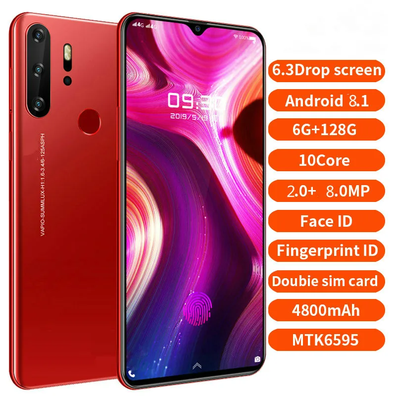 Smartphone Android 4G X23 Cellphones Global Version 6 3 Inch Dual Sim Global Version Unlocked Mobile 3