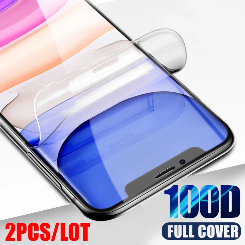 Гидрогелевая пленка с полным покрытием для iPhone 7 8 Plus 6 6s защитная экрана 11 Pro X XR XS Max