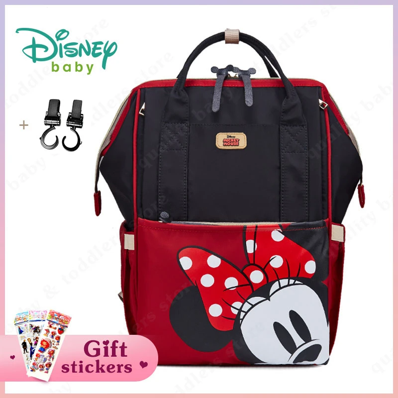 Сумка для подгузников для мамы disney, модная детская сумка для коляски, сумка для подгузников для мам, сумка для подгузников для ухода за ребенком, рюкзак для кормления, мультяшная мокрая сумка с Микки Маусом
