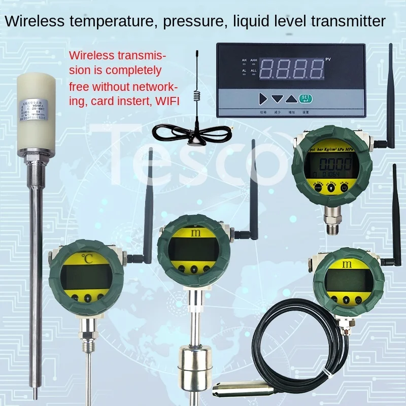 Wireless Pressure Transmitter Temperature Liquid Level Sensor Hydraulic