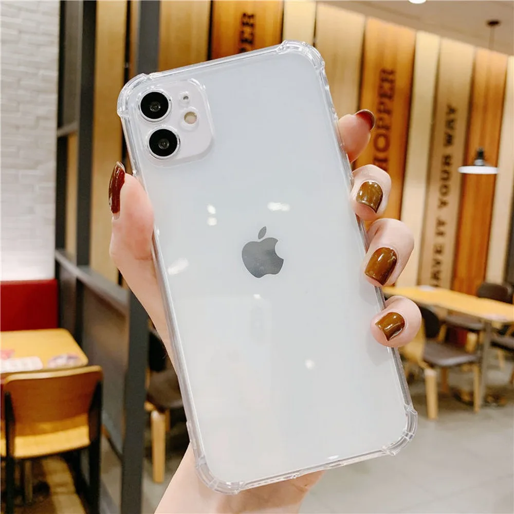 

Lens full package transparent fall-proof soft shell silicone For iPhone 11 Pro Max XR XS Max XS 7 8 plus Phone case