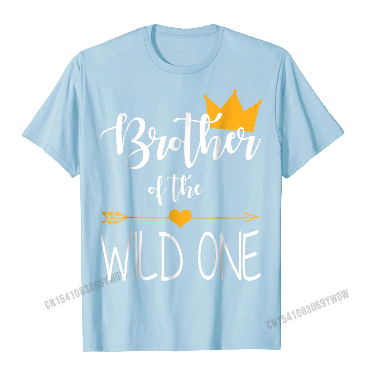  Men's T-shirts Printed On Casual Tops Shirt 100% Cotton Round Collar Short Sleeve Street Clothing Shirt Summer Fall Brother of the Wild One baby first birthday funny gift shirt__749 light
