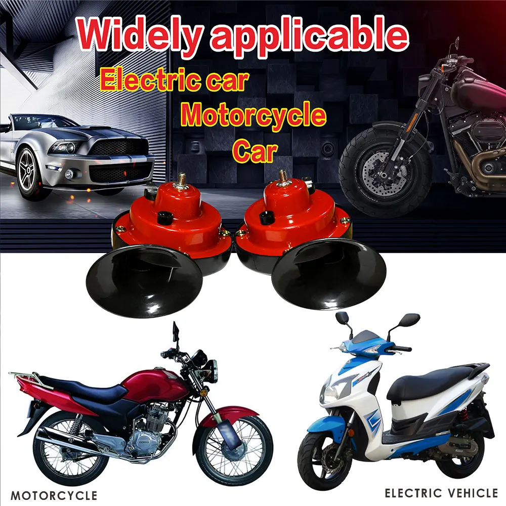 HD 2 stücke Super 300 DB Zug Horn Lkw Auto Styling 12V Elektrische Schnecke  Horn Air Horn Raging Sound für Motorrad Auto Zubehör - AliExpress