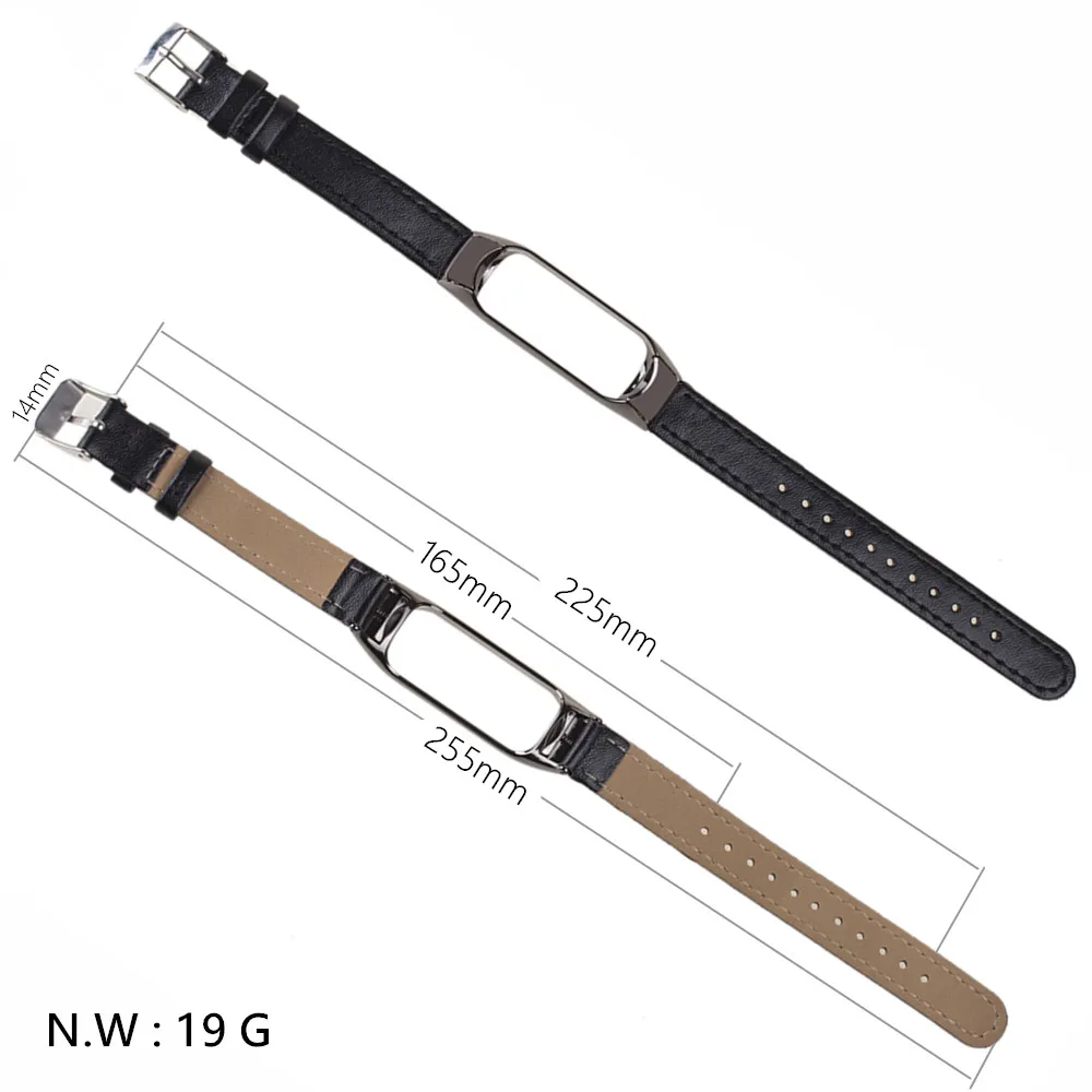 Mi Band 4 Bracelet for Xiaomi Mi Band 4 Strap PU Leather Miband 4 Wrist Band
