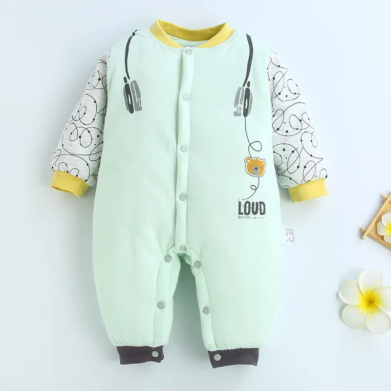 

Baby Onesie Autumn And Winter Men And Women Baby Cotton-padded Clothes Romper Crawling Clothes Pure Cotton Nursing Newborns Cott
