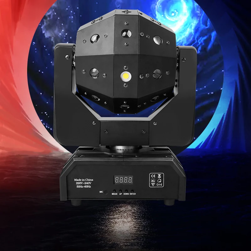 Professionale Dj Disco Ball Lights Led Beam Laser Strobe 3 In1 Moving Head Football Light Dmx Nightclub Party Show Stage Lighting