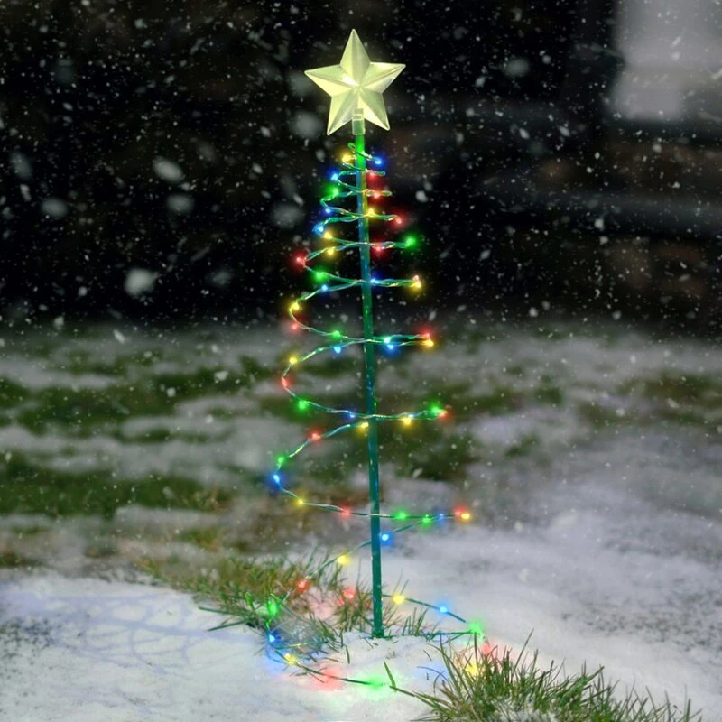 2022 Christmas Tree Lane 2022 Christmas Decoration Led Lights New Year Decorations Christmas Tree  Outdoor Courtyard Solar Luminous|Solar Lamps| - Aliexpress