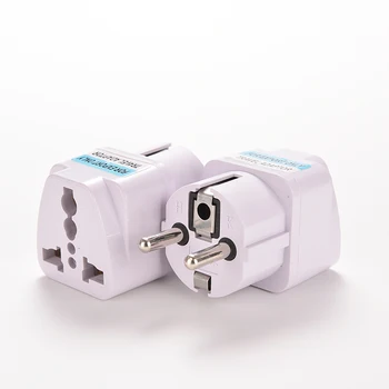 

JETTING New EU GER AU CHN Plug Adapter European Germany Australia Chinese Power White Travel Converter Conversion Plug