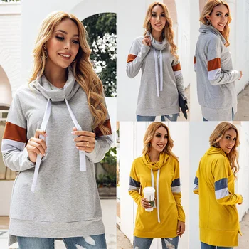 

Hot Sale 2020 nian Autumn and Winter Fashion Printed Tether Irregular Ladies Blouse Sweatshirts 800144