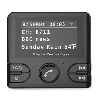 

DAB/DAB Radio Receiver Durable Auto FM Transmitter Output Digital Music Hands-Free Calling For Car Audio Adapter Mini Bluetooth