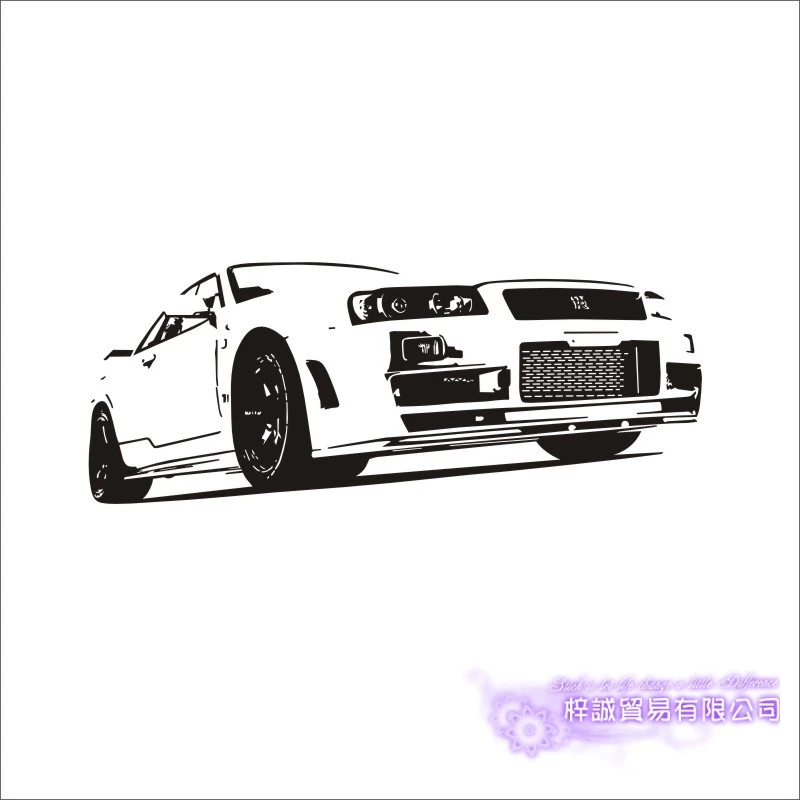 Car Sticker Vehicle Decal Classic Cars Posters Vinyl Wall Decals Pegatina Quadro Parede Decor Mural Car Sticker