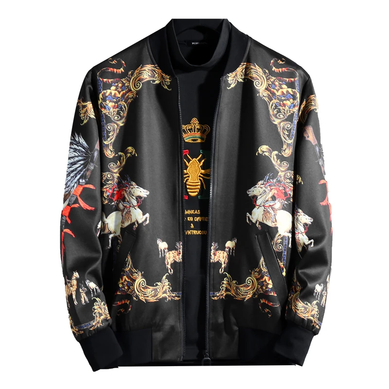 Jaqueta Masculina осенняя куртка размера плюс 7xl с принтом дракона винтажная куртка Coa Chaquetas Hombre уличная куртка-бомбер мужская куртка