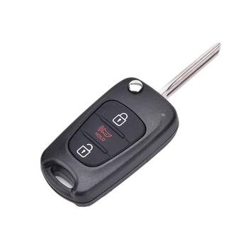 

3Buttons Remote Folding Flip Key Case Fob Shell For KIA Soul Rondo Sportage New