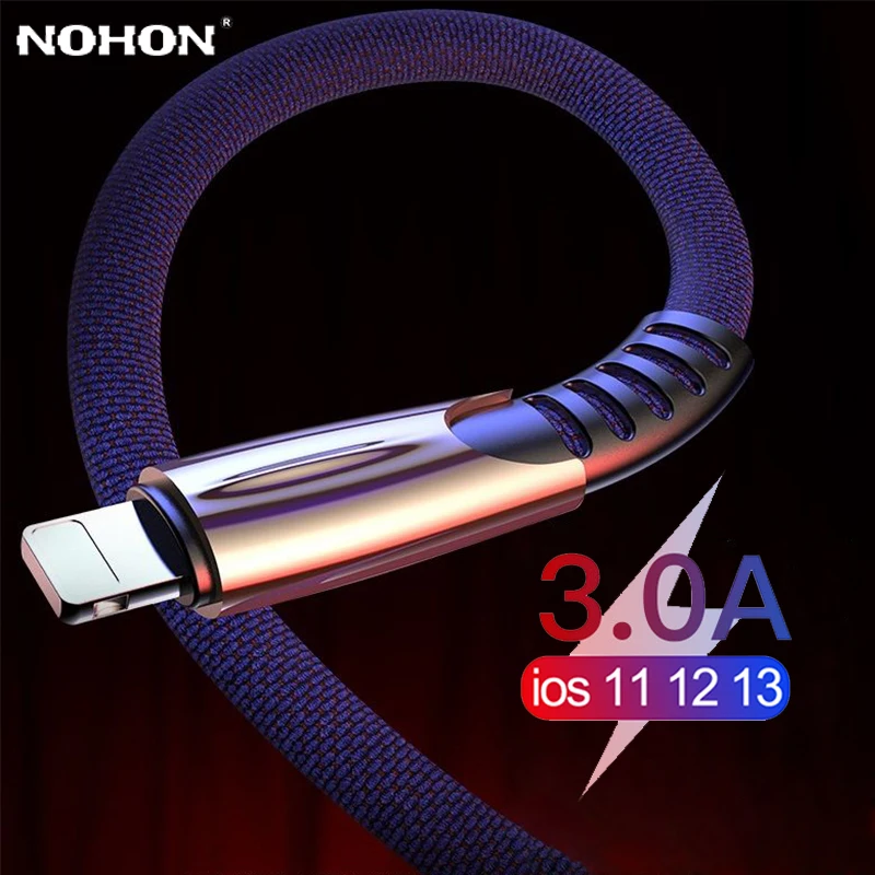 USB кабель для iPhone 11 Pro Xs Max XR X 8 7 6 6s Plus 5s iPad быстрая зарядка провод передачи данных