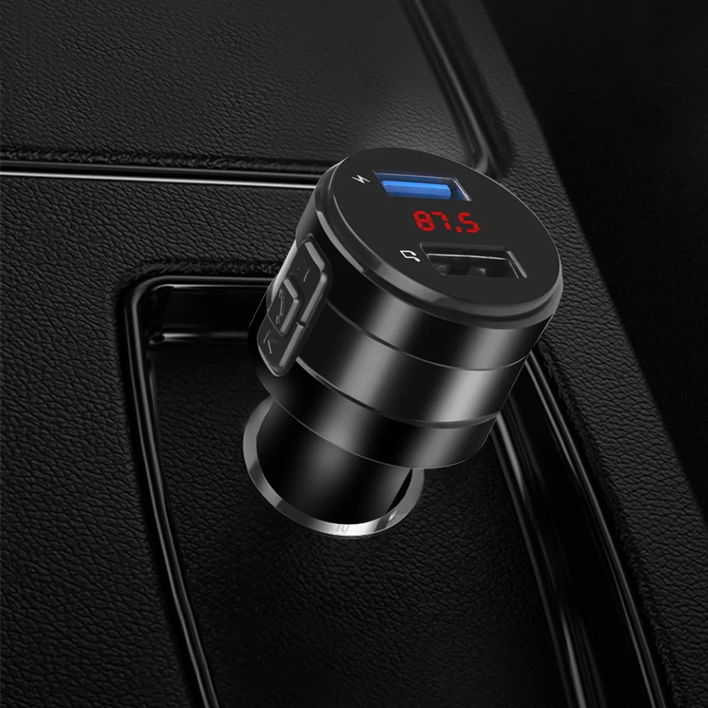 Автомобильный беспроводной Bluetooth комплект lamjad FM передатчик ЖК дисплей MP3 плеер