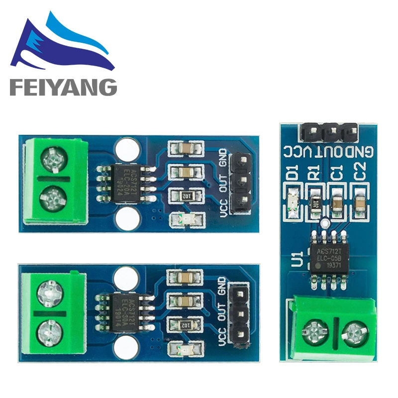 Módulo de Sensor de corriente para Arduino ACS712TELC- 5A/20A/30A