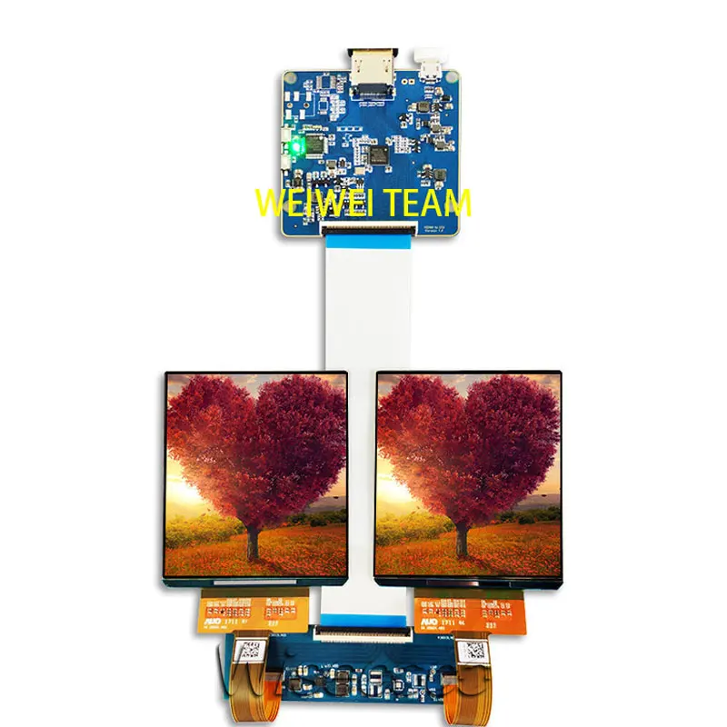 3,8 дюймов AMOLED OLED дисплей двойной экран hdmi mipi плата 1080*1200 Высокое разрешение для DIY VR проектор очки/vr гарнитура/HMD