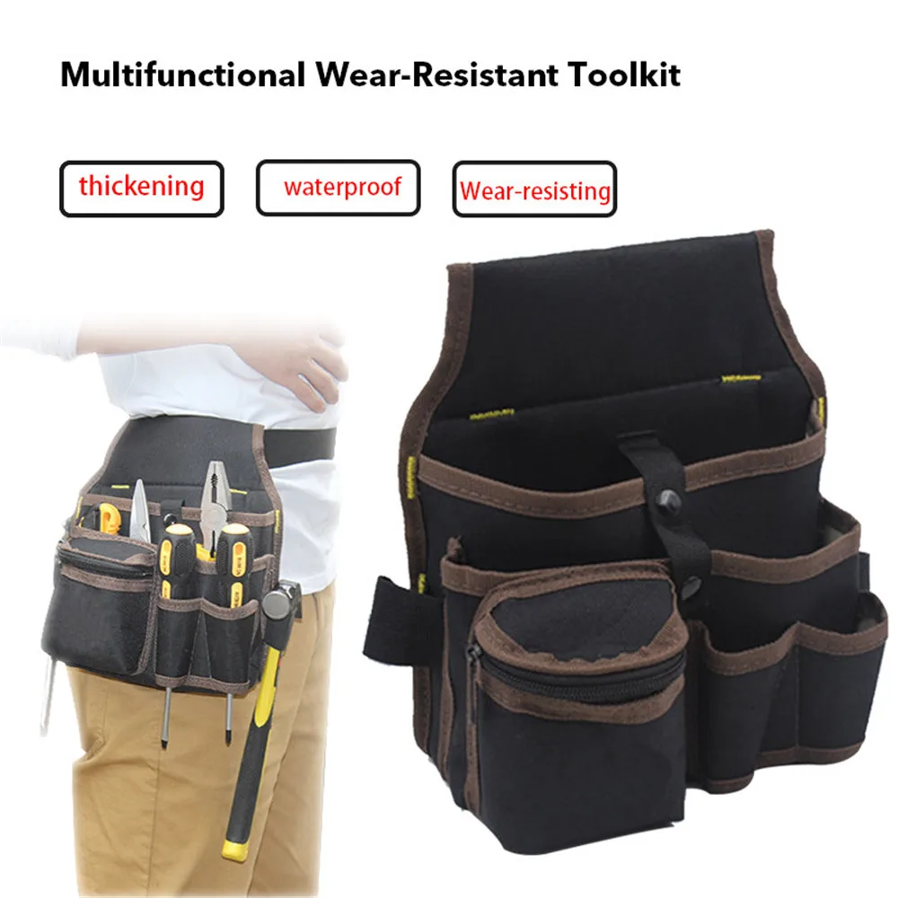 Belt Waist Pocket Case High Capacity Tool Bag Waist Pockets Electrician Tool Bag Oganizer Carrying Pouch Tools Bag plumbers tool bag